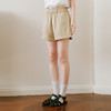 【严选】诗凡黎卡其色短裤2025年春新款时尚设计感高腰显瘦包容百搭休闲裤7G4150211 商品缩略图0