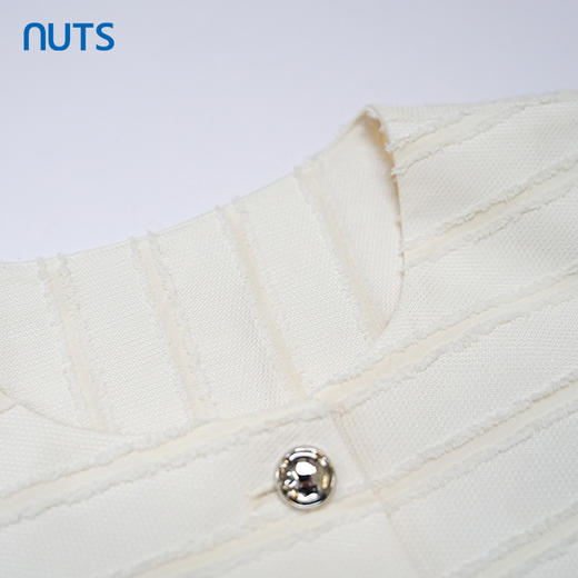 NUTS夏季新品时尚优雅修身气质百搭纯色圆领短外套418042505 商品图2