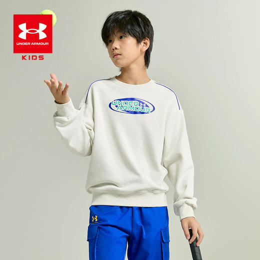 【困妈专属】Under Armour安德玛儿童25新款舒适运动套头卫衣251103540/251103131/速干圆领长袖T恤251121121/251121358【合集】超低折扣 商品图9