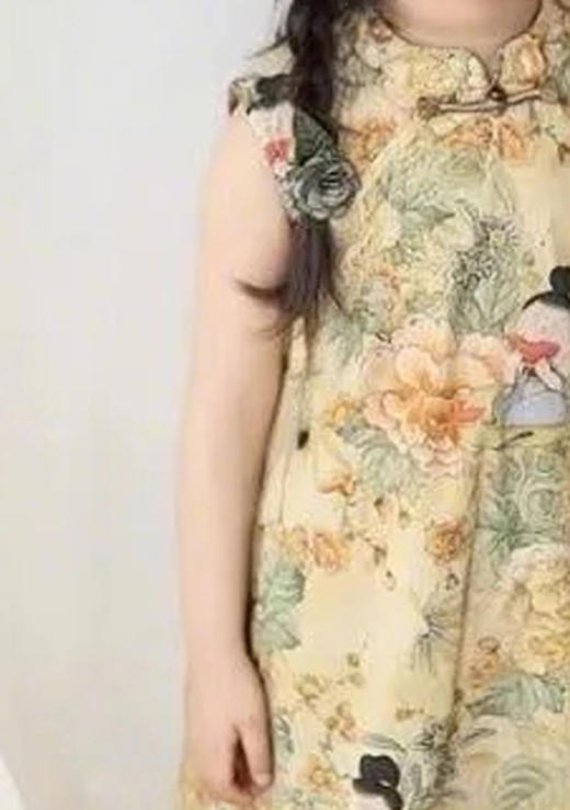 裁缝学苑TQ153女童新中式旗袍裙纸样儿童新款国风开叉上衣半身裙短裤样板 商品图5