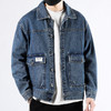 红览 牛仔外套男士宽松潮牌帅气牛仔衣纯棉男工装夹克 商品缩略图3