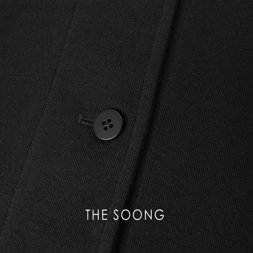 THESOONG"可持续经典"羊毛精织雾面时髦肌理翻领外套HBCS6323 商品图4