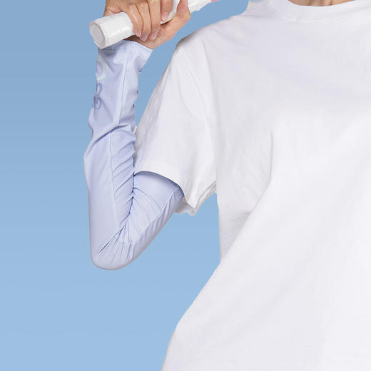 大英博物馆 巴斯特系列萌猫遮阳防护袖套 蓝色 绿色 埃及莲花纹遮阳防护袖套 商品图3