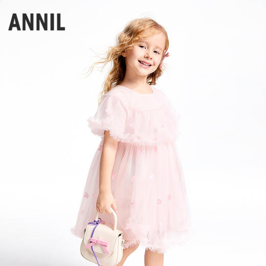 女童短袖连衣裙夏季新款安奈儿童装实体店同款XG523644 商品图1