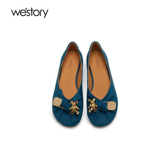 Westory夏季圆头单鞋女舒适减龄糖果色72241 商品图4