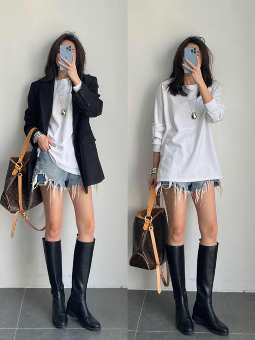 🔥【严白长袖小白T】100%纯净棉长袖T恤 男女百搭基础款打底  品质控必入!!  线下买159元！ 今日团购劲爆福利只要49.9！！ 商品图6