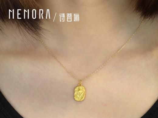 足金郁金香吊坠 黄金花朵挂坠浪漫花卉女士礼物MEMORA诗普琳珠宝HP776301 商品图1