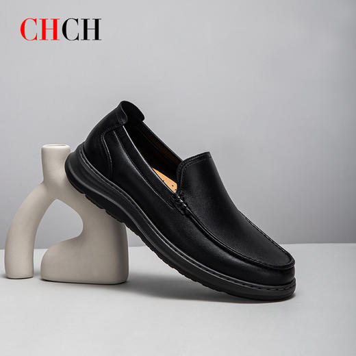 CHCH平衡鞋2025春夏新品牛皮真皮一脚蹬男鞋商务鞋CP1A2101 商品图2