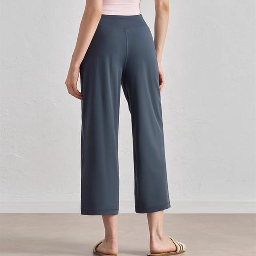 【3~5天发货】跃牌【美度空间】系列 裸感高腰阔腿中长瑜伽裤垂坠感运动裤ADCK52032 商品图2