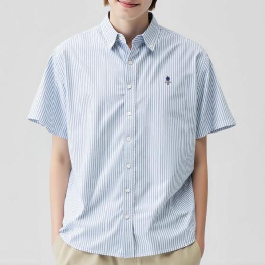 佐丹奴男装25年新款【蔚蓝经典系列】短袖衬衫01045243 商品图11