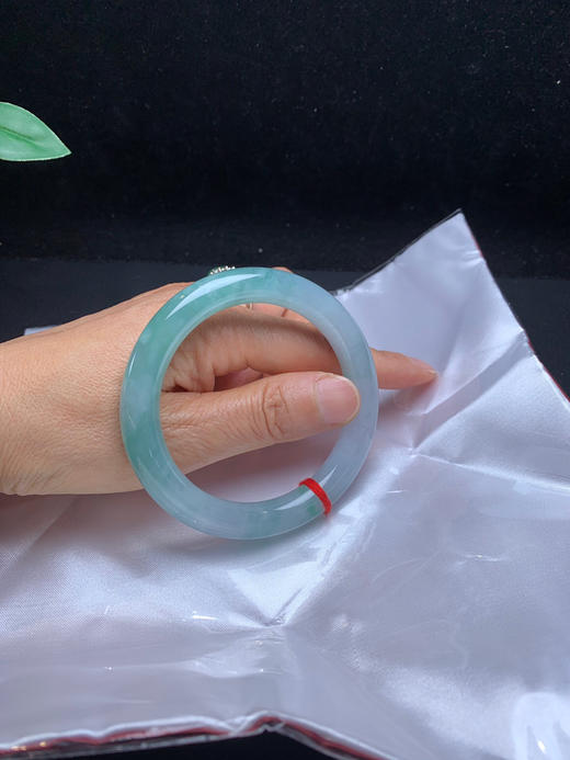 612472，57.5 带绿细圆条，一半飘甜绿色，清新有种水 商品图5