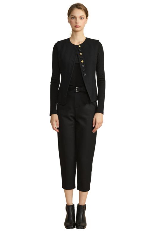 VIVIAN LIU薇薇安刘TD2455007秋女装新款时尚前拉链斜插兜老爹裤 商品图5