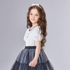 笛莎Deesha 童装女童T恤2025夏新款女童异材拼接翻领T恤 商品缩略图1