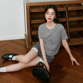 【严选】诗凡黎定纺超细花纱假两件叠穿针织衫25夏高级感温柔套头上衣7G3331811