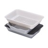 日本进口伊原企贩 抗菌 沥水篮组合 灰色 商品缩略图0