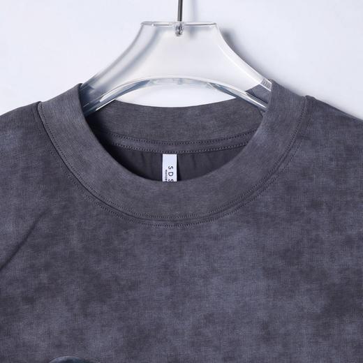 T2756夏季高级感新款潮牌扎染小狗印花圆领短袖T恤情侣百搭休闲潮流 商品图2