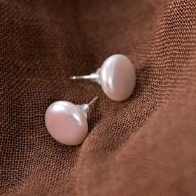 牧衣游 925银淡水珍珠耳环简约小众百搭 执榅【不支持会员折】