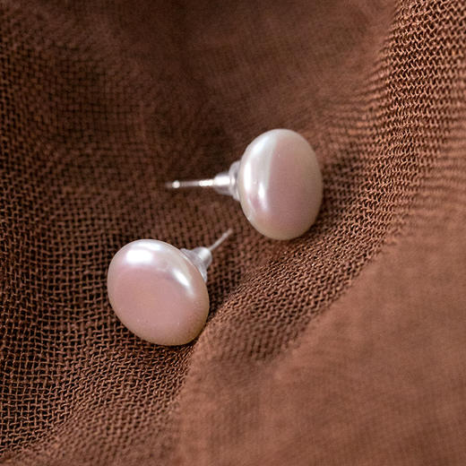 牧衣游 925银淡水珍珠耳环简约小众百搭 执榅【不支持会员折】 商品图0