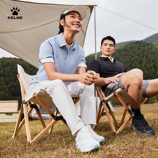 卡尔美2025新款城郊露营男女同款男式POLO衫 商品图3