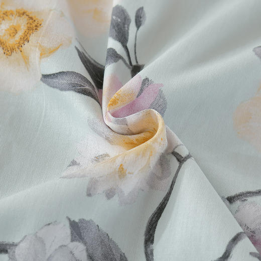 【多样屋专柜】雅鹿全棉绽放斜纹印花床上四件套 床单 230*245cm 被套200*230cm 枕套 48*74cm 商品图5