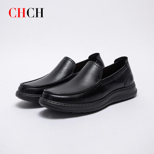CHCH平衡鞋2025春夏新品牛皮真皮一脚蹬男鞋商务鞋CP1A2101 商品图1