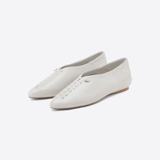 Westory2025年春季平底舒软奶奶鞋休闲百搭V口单鞋W25AM59051 商品图2