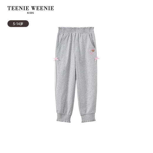TeenieWeenie Kids小熊童装夏季女童网纱拼接休闲长裤TKTM256442I 商品图5