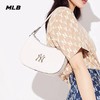 【品牌授权】扫码验证 韩国MLB 暗纹满标腋下包奶-油色 黑色 新款老花满印休闲时尚运动背包单肩学生书包 3ABQS022N 商品缩略图1