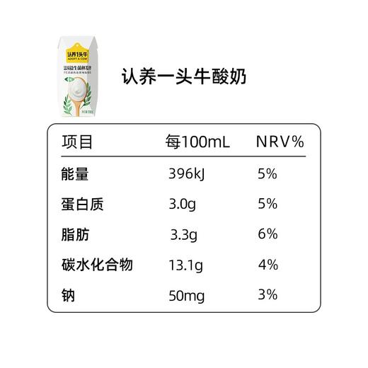 【认养一头牛】酸奶 200g 利乐钻 12入二提装 商品图2