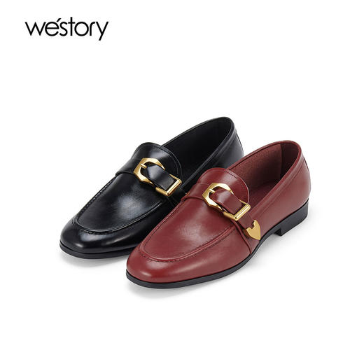 Westory2025年春季休闲平底乐福通勤百搭深口单鞋W25AM59011 商品图0