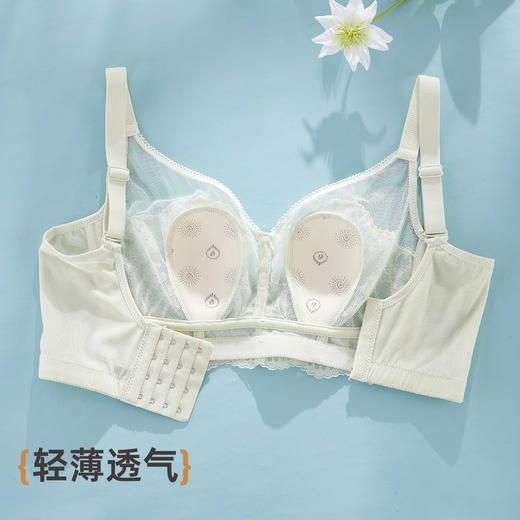 雅黛俪春夏文胸新款轻薄大胸显小性感蕾丝透气胸罩收副乳防下垂内衣 商品图4