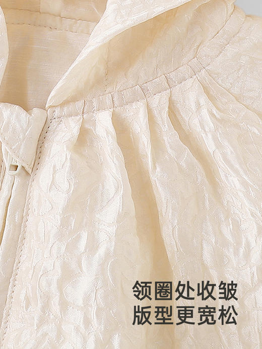 英氏儿童外套夏季轻薄防晒外套女童长袖透气连帽外套YRWGJ2R040A 商品图3