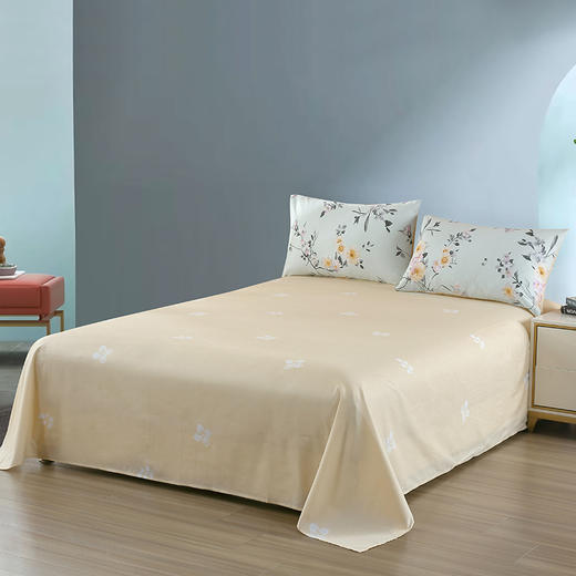 【多样屋专柜】雅鹿全棉绽放斜纹印花床上四件套 床单 230*245cm 被套200*230cm 枕套 48*74cm 商品图2