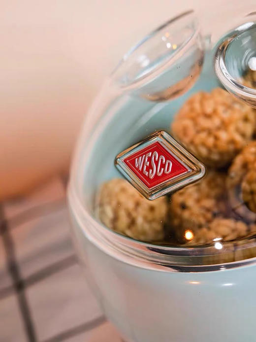 WESCO迷你宝家用高颜值桌面垃圾桶金属储物罐糖果迷你收纳盒 商品图4