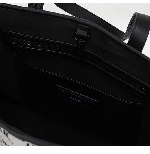 【品牌授权】防伪码 韩国MLB 新款复古老花托特包-蓝色 棕色 灰色 女新款老花满印休闲时尚运动背包单肩学生书包 3AORL021N 商品图6