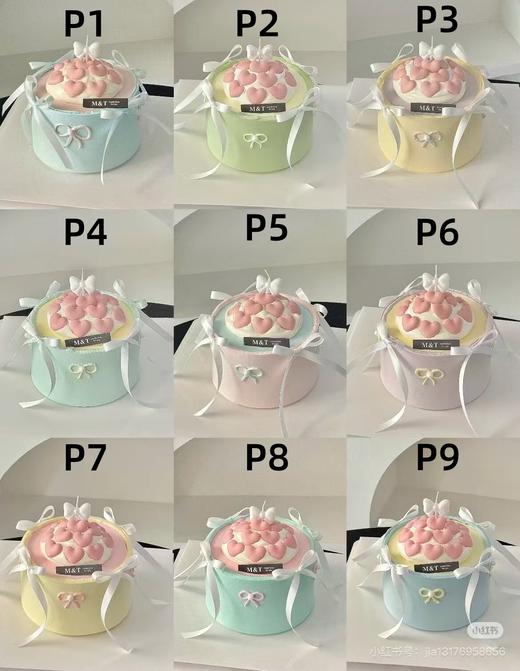 多款~ins风粉色系爱心丝带蝴蝶结蛋糕系列-低糖处理无添加 商品图3