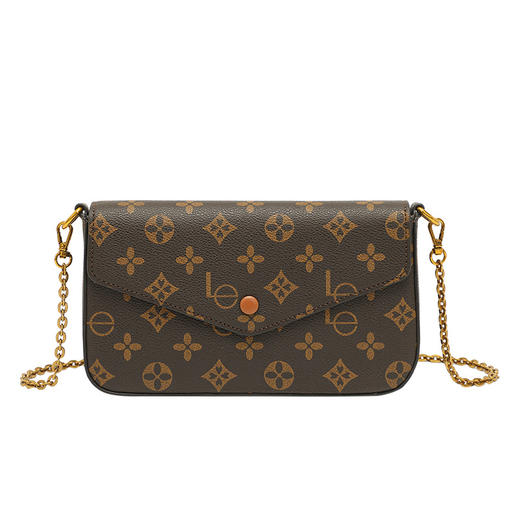 丁摩 信封包复古老花百搭高级感链条迷你斜挎小包女小方包5ZF-3172 商品图4