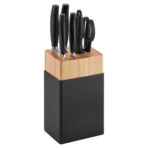 德国进口双立人刀具5件套（磨刀棒+蔬果刀+西厨刀+多用途刀+多用途剪刀+面包刀+收纳盒） 商品图0