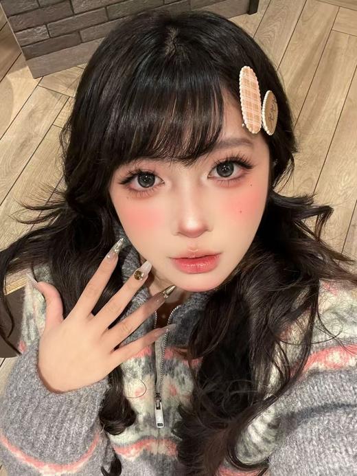 【大直径】PUFF GIRL-奶油小羊黑-14.5mm【半年抛 度数0-800度 含525/575】 商品图3