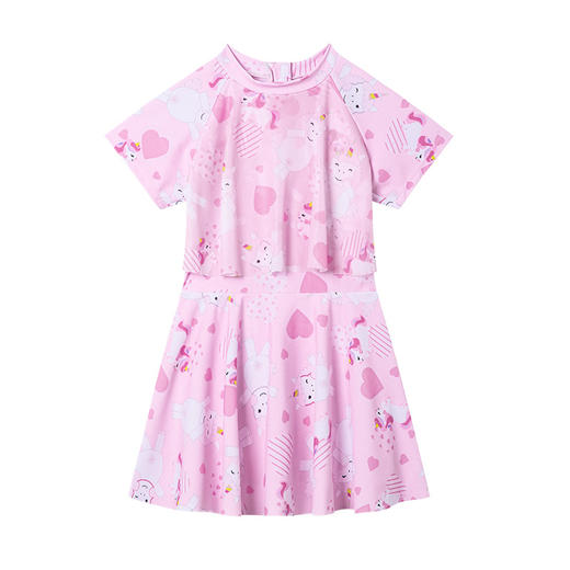 卡通独角兽印花儿童泳衣甜美中大女童宝宝泳装舒适面料L-5XL 商品图4