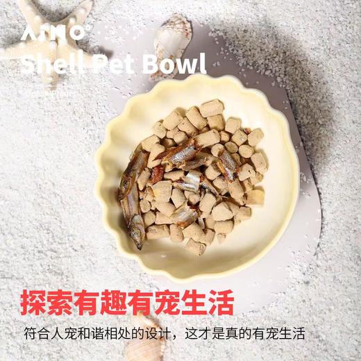 4楼Eubelle欧蓓 爱萌仕aino猫狗碗陶瓷碗 宠物喂食碗 饮水贝壳碗 大容量护颈锥高脚碗 活动价：79.6元 商品图2