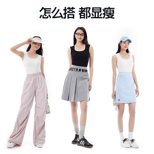 SIINSIIN百搭显瘦吊带背心女内搭带胸垫2025新款打底上衣 商品图4