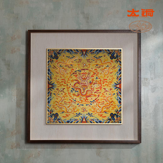 太铜 铜雕画《龙腾盛世 景泰蓝画》客厅玄关沙发背景墙装饰画 商品图1