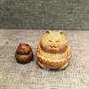 招财猫°中&小号竹雕小把件 商品缩略图2