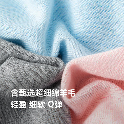 【严选】诗凡黎定纺超细花纱假两件叠穿针织衫25夏高级感温柔套头上衣7G3331811 商品图4