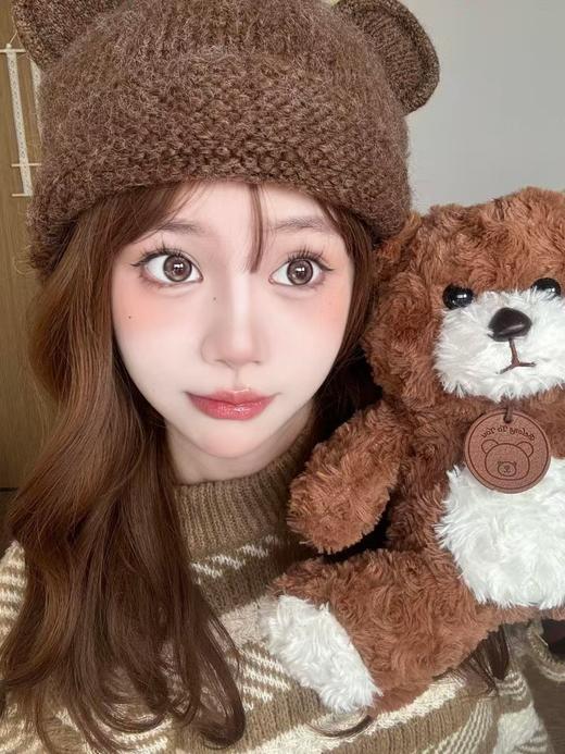 【大直径】PUFF GIRL-姜饼小熊棕-14.5mm【半年抛 度数0-800度 含525/575】 商品图4