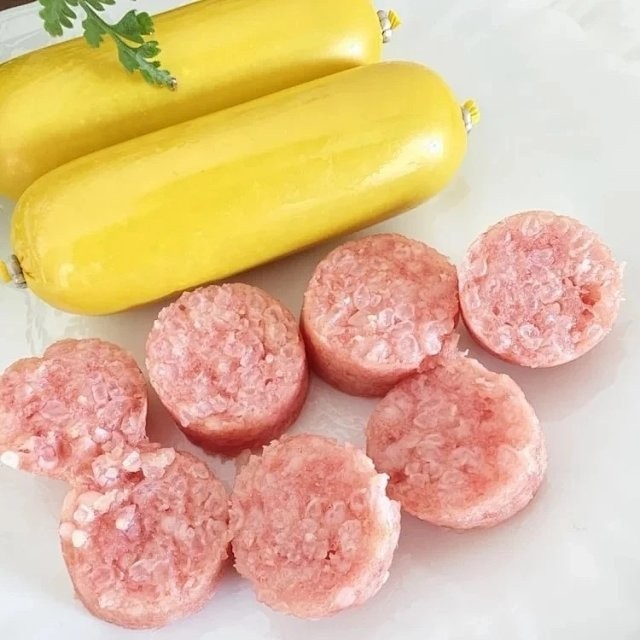 生态糯米猪肉肠+生态火腿肠+生态黑猪肉黑胡椒烤肠