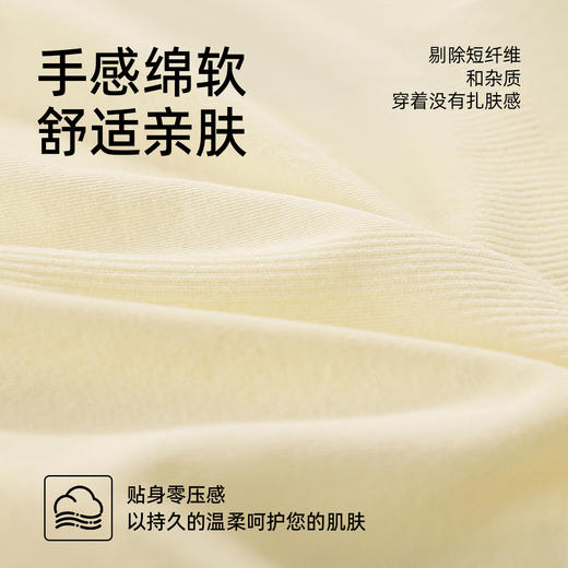 【3条装】熳洁儿 无缝女士内裤含桑蚕丝底档轻柔高弹中腰包臀25262116 商品图1