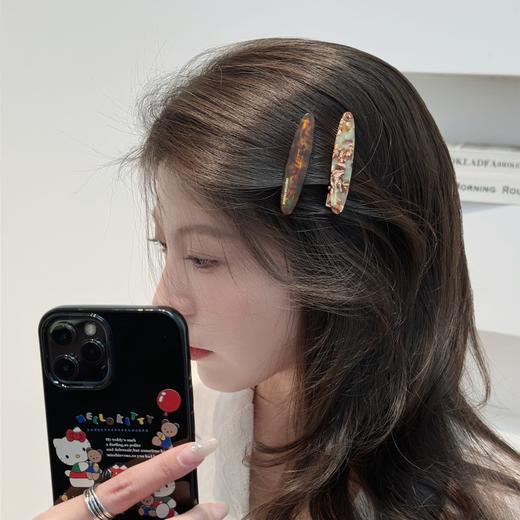 【39.9抢8件❗复古简约发夹】yojane法式小号碎发夹子，简约有型白看不腻，韩国优雅边夹一字夹鸭嘴夹刘海夹QQ 商品图1