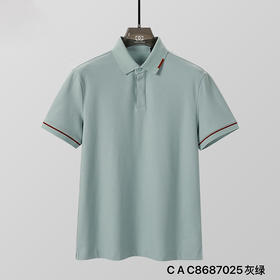 商务polo衫夏季网面透气短袖纯色休闲男上衣    XLM-CAC8687025*